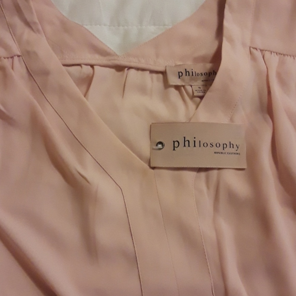 Philosophy pink blouse